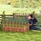 46 X 24 X 16 Inch Rectangular Planter Box With Drainage Holes For Backyard Garden Lawn-Brown